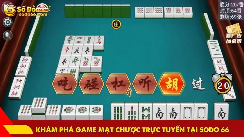 Khám phá game mạt chược trực tuyến tại SODO 66